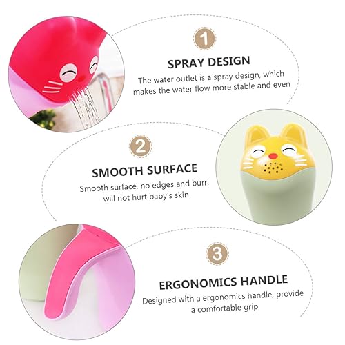 Alipis 6 Peças Xampu De Bebê Bandeja Permanente De Pescoço Copo De Enxágue Do Bebê Enxaguador De Cab