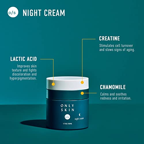 Only Skin Men's Premium Skin Care Kit, 5-Piece, Face Cleanser, Face Scrub, Eye Serum, Day & Night Moisturizer Gift Set For Men #TOP6