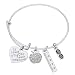 Infinity Collection Teacher Bangle Bracelet- Teacher Jewelry, Teacher Gift, Show Your Teacher Appreciation Thank You Gifts for Teachers