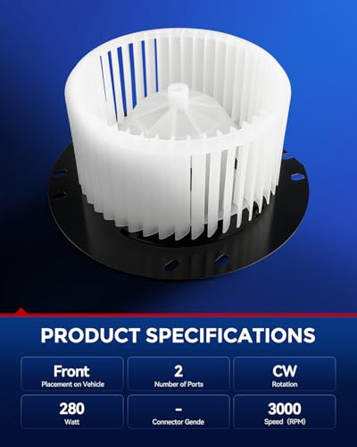 Image of KAX AC Blower Motor for Ford E150 /E250 2003-2014,E350 Super Duty 1999-2024,E450 Super Duty 2003-2019,E150 /E250 Econoline E250 /E350 Econoline Club Wagon 1997-2002,HVAC Blower Motor Replace# 700022