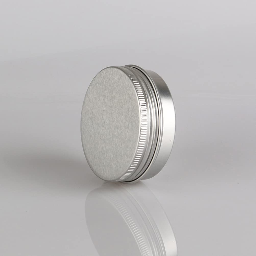 10 Piezas Tarros de Aluminio con Tapa Rosca 40ml, Plata Tarros de Aluminio Vacíos Redondo para Contenedor De Cosméticos Cremas Caja de almacenaje con 5 Espátula y 1 Etiqueta — view 7