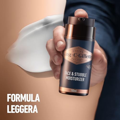 King C. Gillette Zestaw do pielęgnacji brody i twarzy 350 ml + balsam do brody 100 ml, nawilżający brodę i twarz 100 ml + olejek do brody 30 ml