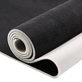 SBWLKJ Black Suede Headliner Fabric 60' Wide by 36' with Foam Backing Auto Headliner Replacement Material, Car Roof Upholstery Fabric Repairing for Truck RV SUV Boat Home
