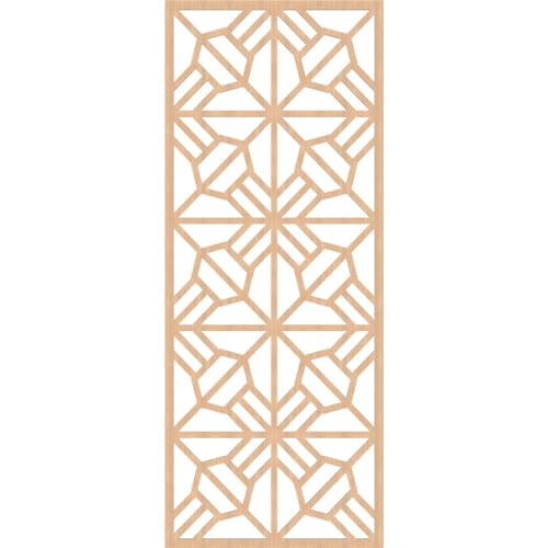 Image of Auburn Decorative Pierced Fretwork Wood Wall Panels, 27 3 /8 inchW x 69 3 /8 inchH x 1 /4 inchT, Hickory