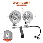 30000 BTU Double Tank Top Propane Heater, Portable Radiant Heater - Image 3