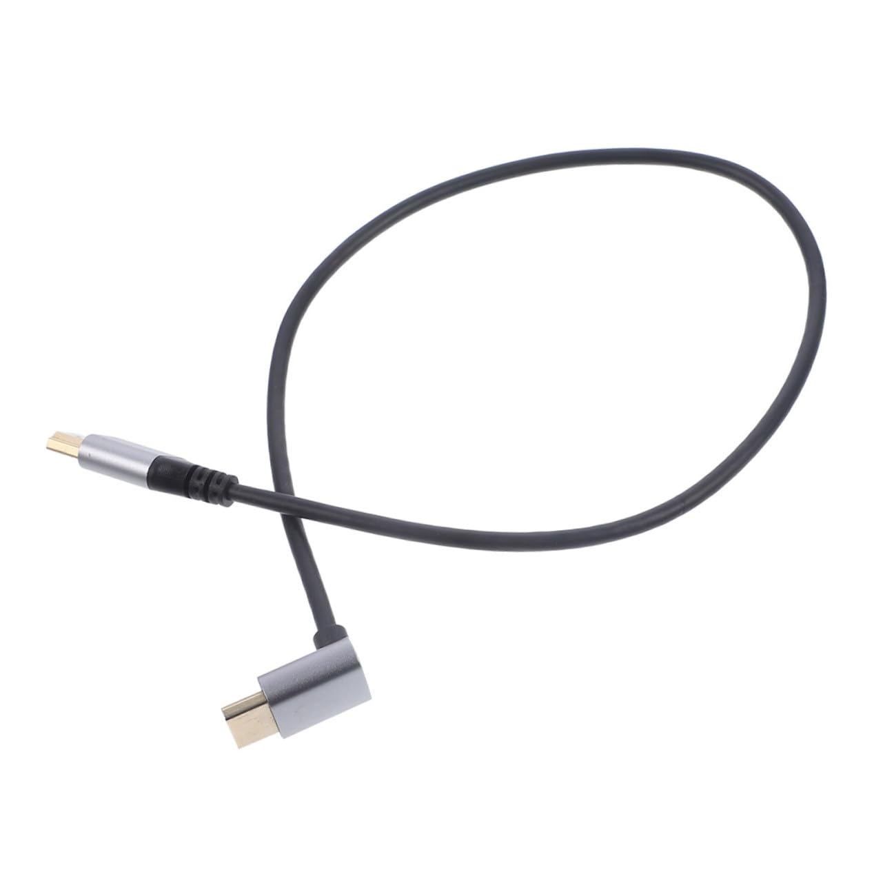 8k High-Definition Video to Video Cable Male to Male Upward Right-Angle Connector 1 Meter for Tv, Computer, Projector, and Set-top Box Connections