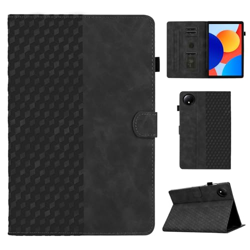 CASAFUNY Pokrowiec dla Xiaomi Redmi Pad SE 8.7 cala 2024 PU skóra Tablet Ochraniacz Redmi Pad SE 8.7" Wielo-Kątowy Stojaczek Pokrywa Etui dla Xiaomi Redmi Pad SE 8.7" (2024) Tablet, Czarny