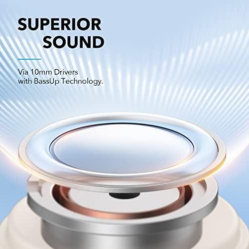 Soundcore by Anker A3i Noise Cancelling Earbuds, Deep Bass, Hybrid ANC, AI-Enhanced Calls with 4 Mics, 36H Playtime with Fast Charging, Bluetooth 5.2 Earbuds, 22 Custom EQ, Transparency Mode