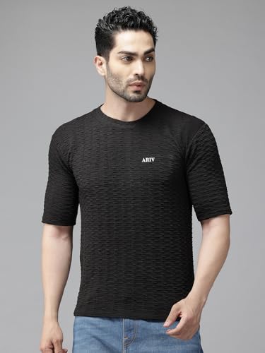 Image of TICOSS Men's Polyester Regular Fit T-Shirt