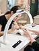 LANMOU Lampada da Tavolo per Unghie, 35W Lampada da Scrivania Estetista per Unghie, Pittura, Trucco con Telecomando, Display ＆ Supporto, Dimmerabile ＆ 3000K-6500K, 74x36cm immagine