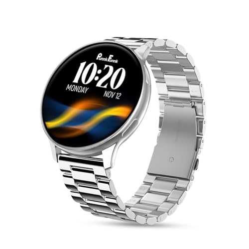 Image of PunnkFunnk Active 2 Smartwatch, 1.39 inch HD Round Display, Bluetooth Calling, Heart Rate & SPO₂, 100+ Sports Modes, IP67, Long Battery Life for Men & Women (Metal Silver)