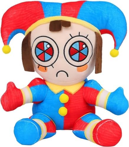 SAJISP The Amazing Digital Circus Plush,10.3" Pomni Plushies Toy Gift, Cute Stuffed Figure Doll for Kids and Adults, Birthday Halloween Christmas Choice for Boys Girls