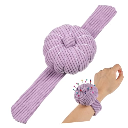 IWOWHERO Wrist Pin Cushion Bracelet Cute Slap Sewing Pin Holder for Easy Access to Pins Versatile Design for Quilting and Crafting Fun and Stylish Sewing Accessory