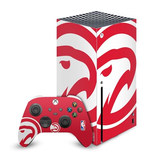 Autocollant Xbox Series X Atlanta Hawks pour Gaming Room Style Basket NBA