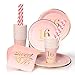Sweet 16 Party Supplies 16th Birthday Decorations Napkins,Cups,Plates,Straws - 24 Sets (16th Birthday)