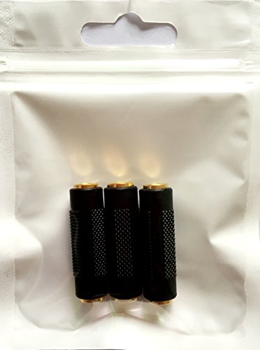 3.5Mm Stereo Jack To 3.5Mm Stereo Jack Female To Female Adapter Connector Gold Plated (3 Pack) #TOP6