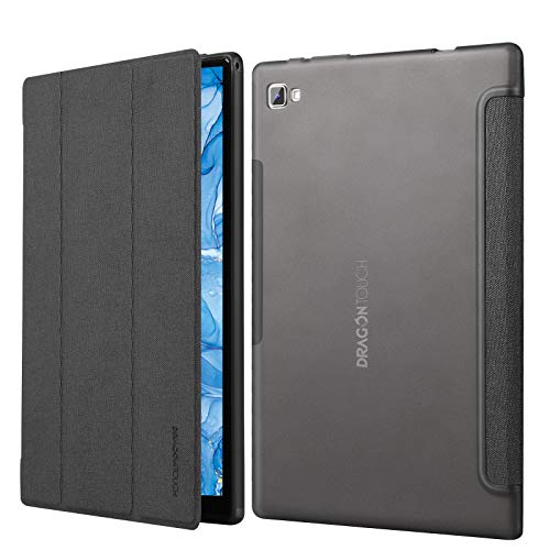 Dragon Touch 10 Inch Tablet Case For Notepad 102 And Notepad T10M, Trifold Stand Shell Folio Case Cover, Grey (Not Include Tablet) #TOP4