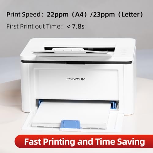 PANTUM BP2319W Laser Printer for Home and Office, Monochrome, Wireless, Single Function, A4, 22 ppm, USB 2.0, Wi-Fi Direct, AirPrint, Mopria, 1,600 Pages Starter Toner Included view 2