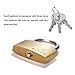 RESET-291 1.18 Inch (30mm) Brass Padlock with Long Shackle, Small Keyed Different Padlock with 3 Keys, Stainless Steel Shackle Lock for Locker, Cabinet, Toolbox, Storage