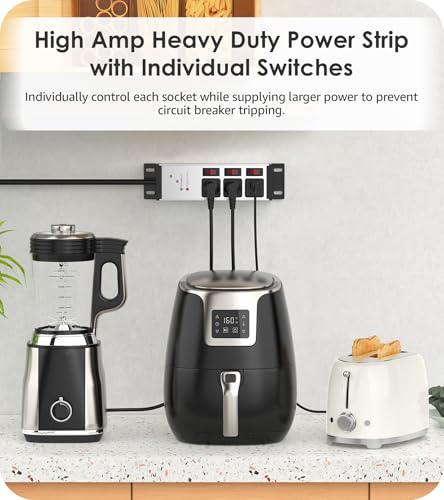 Image of CCCEI 3 Outlets Heavy Duty Surge Protector, 12 Gauge, Silver, 25FT, 1