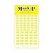 Removable Mark-it brand arrows for maps, reports or projects, two sizes per sheet - yellow