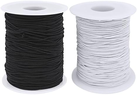 Dreamtop 2 Roll 0.8mm Elastic Cord Beading Thread