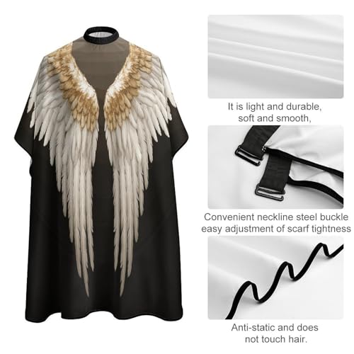 Capa para corte de cabello Angel Wing impermeable ajustable miniatura 4