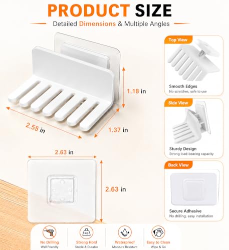 Image of Mizi Watch Band Holder Organiser Wall Mount, Watch Strap Storage Rack for Apple Watch, Samsung Galaxy Watch & Traditional Bands, Holds up to 6 Straps, Grooved Anti-Slip Design, Easy Install Display Stand, White