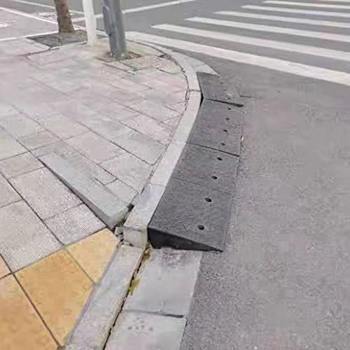 Rampa mobilności, rampa progowa, rampy z czarnej gumy, łatwe rampy krawężnikowe mobilność rampy do skuterów rampy antypoślizgowe rampy do drzwi motocyklowych, rampy do drzwi samochodowych (kolor: