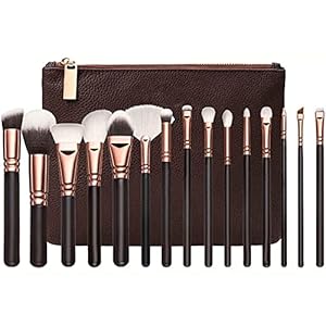15 Pc Makeup Brush Multifunctional Makeup Tool Portable Makeup Brush For Face Makeup Eye Makeup Brown