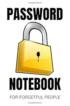 Password Notebook for Forgetful People, Protect and Remember Passwords. Usernames and Logins for Websites, Password Manager : 6x9 Inches, 100 Pages (50 Sheets), Glossy Cover - Protect Passwords with T