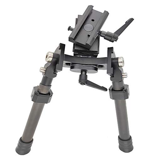 Tactical Long Range Carbon Fiber Bipod With Rotating Bipod Adapter For Sling Swivels #TOP7