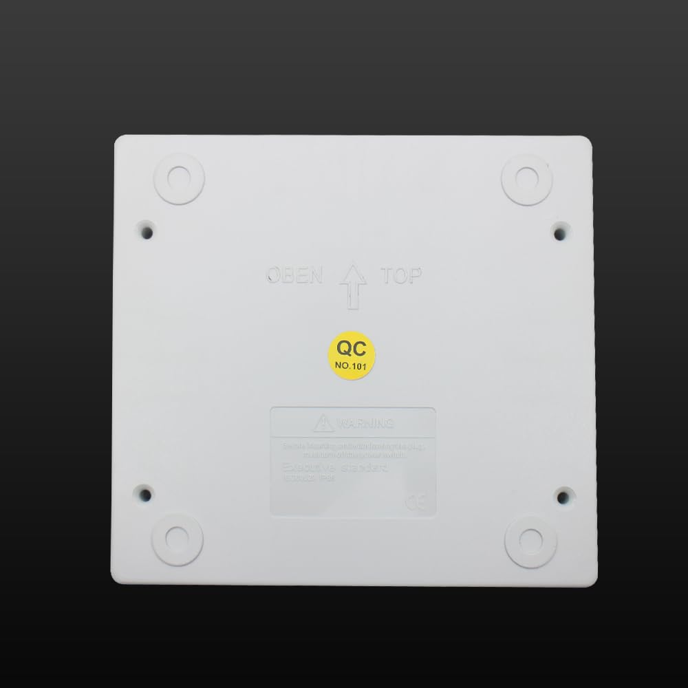 9 Way Outdoor Waterproof IP66 PC/ABS Alloy Plastic Circuit Breaker Box Power Distribution Protection Box for MCB Miniature Circuit Breaker with DIN Rail 8.66 x 4.13 x 7.87 inch