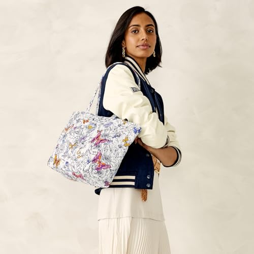 Image of Vera Bradley Women's Premium Cotton Small Hathaway Tote Bag