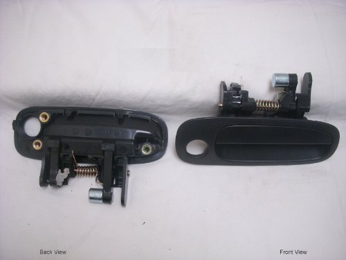 PT Auto Warehouse TO-3199A-FR - Outside Exterior Outer Door Handle, Textured Black - Passenger Side Front (Replaces 69210-02030, 94857480, 6921002030)