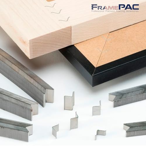 FramePac V Nails for Picture Frames Hardwood 7mm (1/4 Inch) [400 V-Nail Pack, Loose] - (for use in Manual V Nailer for Picture Framing, Hand V Nailer for Picture Frames, Manual Picture Frame Joiner)