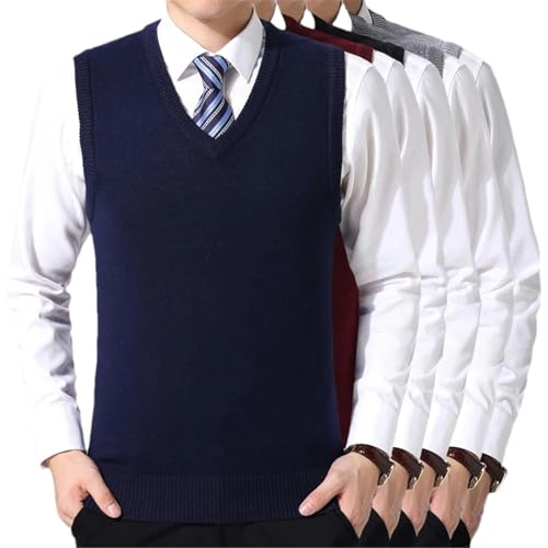 Men's Casual Sweater Vest Warm and Comfortable Vest in Autumn and Winter2