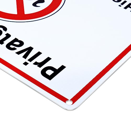 SINMAO Schilder Hunde Verboten Steckschilder Alu 30x20cm(A4), Privatgrundstück Hier ist kein Hunde Schild Verboten mit Pfosten