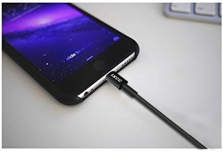 iXCC Element II Lightning Cable 6ft, iPhone Charger, for iPhone 7 6s 6 Plus, SE 5s 5c 5, iPad Air 2 Pro, iPad Mini 2 3 4, iPad 4th Gen [Apple MFi Certified](Black)