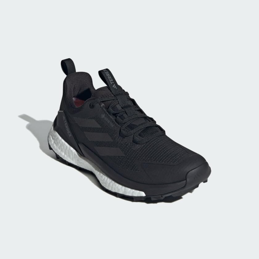 Image of adidas Mens Terrex Free Hiker 2.0 Low Gore-Tex Hiking Hiking Sneakers Shoes - Black