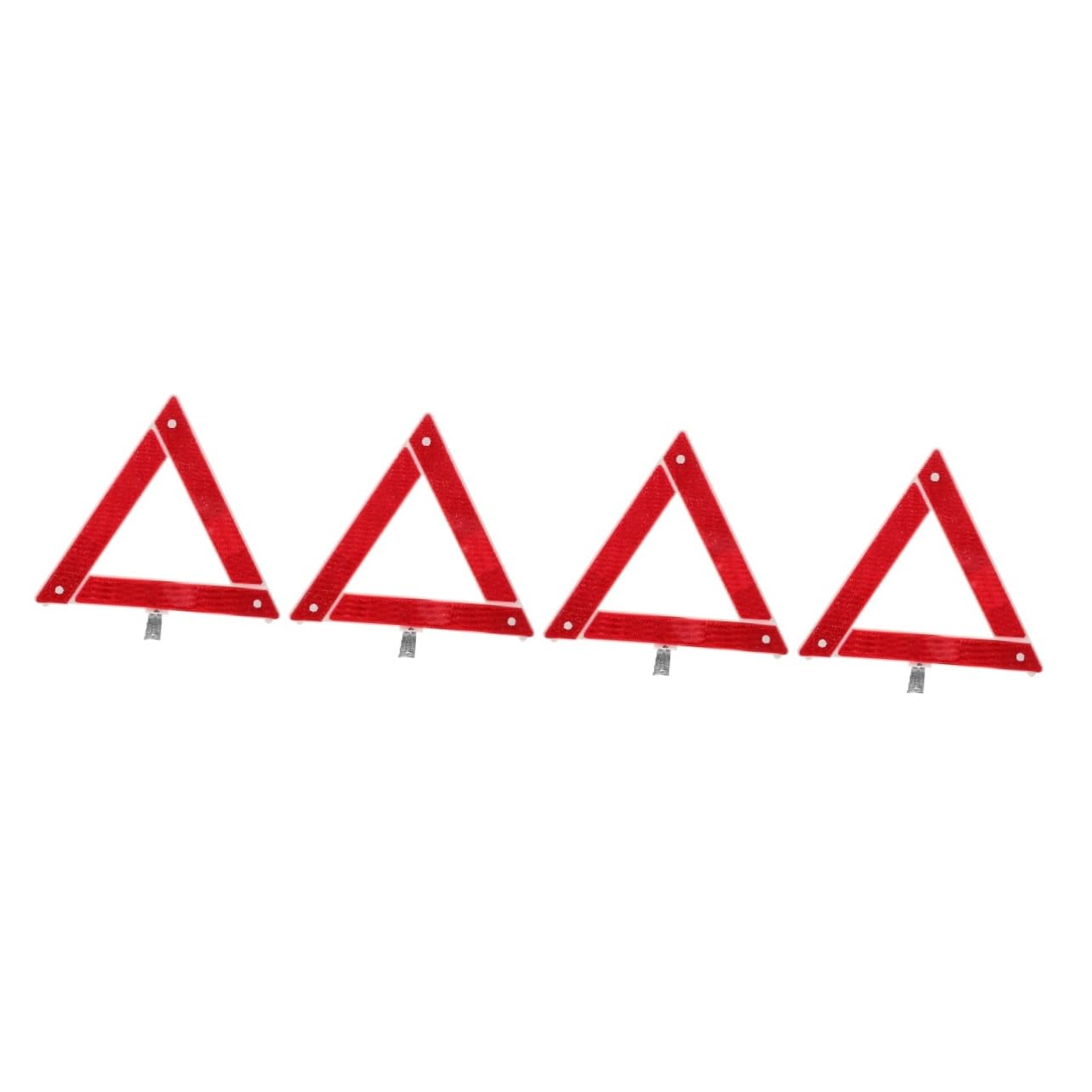 GLEAVI 4pezzi Triangolo Riflettente Pieghevole Per Emergenze Stradali Segnale Di Avvertimento Per Veicoli Kit Di Sicurezza Compatto Facile Da Trasportare e Utilizzare Adatto Tutti Tipi Di
