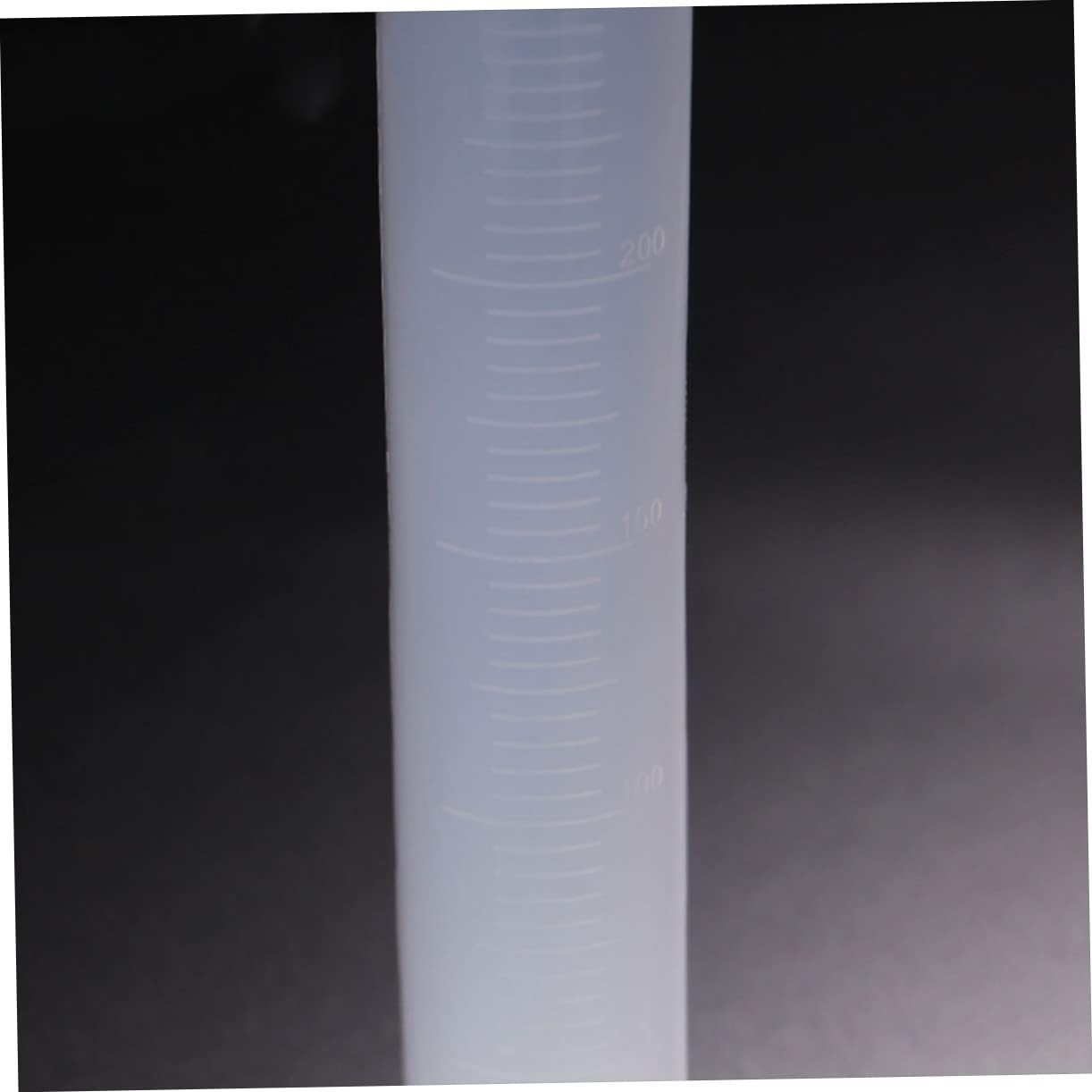 5pcs Science Measuring Cylinders Plastic Graduated Cylinders for Lab Home