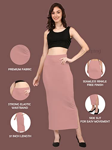 Image of Mehrang Stretchable Saree Shapewear Petticoat for Women, Cotton Blended,Petticoat,Skirts for Women,Shape Wear Dress for Saree