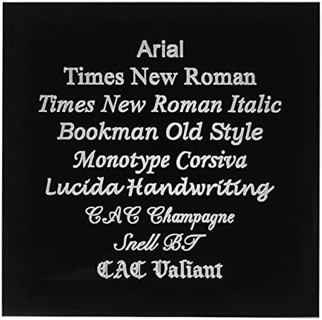 Personalized, Custom Engraved Black Aluminum Plaque, Name Plate for Pet Urn Box, Military Flag Display Case or Shadow Box, Art Tag, Picture Frame Label, Trophy Award (4" x 2") image 5