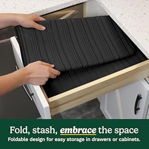 Cuisinart Dish Drying Mats for Kitchen Counter - (2) 18" x 24" Ultra Absorbent Dish Drying Mat XL - Foldable, Machine Washable, Fast Drying Dish Mat (Horizontal Stripes) Cuisinart Dish Drying Mats for Kitchen Counter 2 18 x 24 Ultra Absorbent Dish Drying Mat XL Foldable Machine Washable Fast Drying Dish Mat Horizontal Stripes