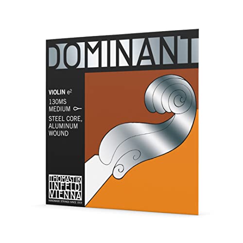 Cordes Thomastik Violon Dominant Noyau plein nylon Mi Alu. Filé. Boucle. 4/4; Moyen Cover