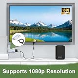 Adapter Wii HDMI, konwerter Wii HDMI 1080P, kabel HDMI 1,5 m, wyjście audio 3,5 mm, kompatybilny ze wszystkimi trybami wyświetlania Wii, do telewizora, monitora i projektora, typu Plug and Play, biały