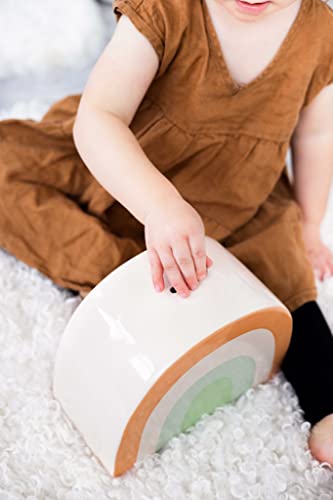 Pearhead Ceramic Rainbow Nursery Money Bank #TOP8