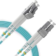 BEYONDTECH 1m 3ft LC to LC Fiber Patch Cable UPC Multimode Duplex Fiber Optic Cable 50/125m core, Compatible with OM3 10G LSZH PUREOptics Series