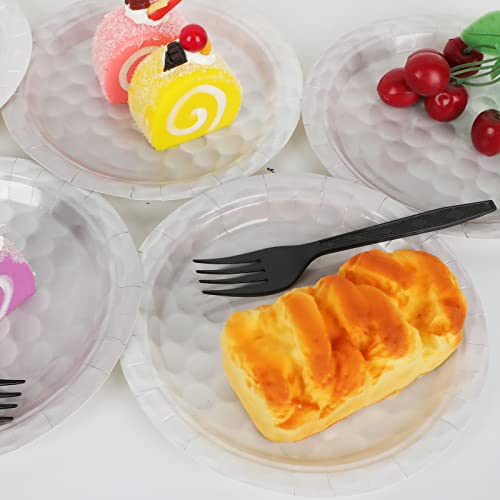 Gisgfim 48 Pcs Golf Paper Plates Birthday Party Supplies Disposable Golf Dessert Plates Sports Favors Decorations For Boy Baby Shower #TOP2